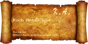 Kuch Antónia névjegykártya