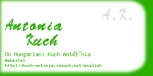 antonia kuch business card